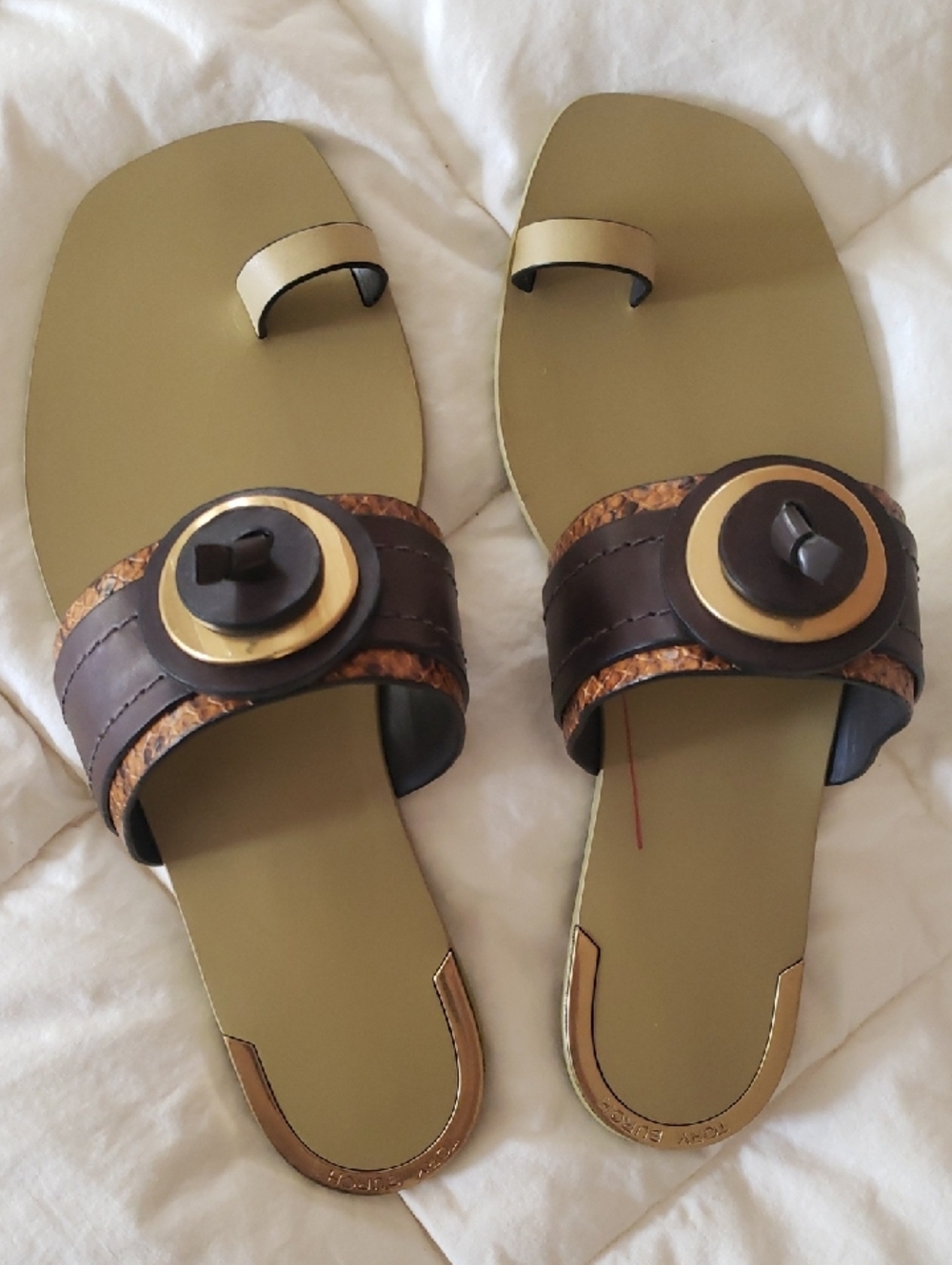 Tory Burch Artisanal Knit Slides Size 7.5